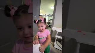 quotThe dancing doll ☺️🥰💜 andreaarzolatwins babytwins shortsvideo littletwins babygirl twins [upl. by Demmer624]