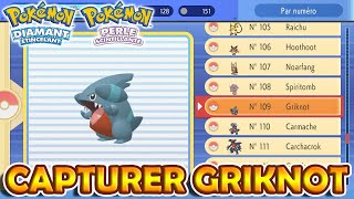 CAPTURER GRIKNOT  Pokémon Diamant Étincelant et Perle Scintillante [upl. by Aihsatsan]