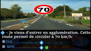 2023 examen code de la route France 😘 test 😍 permis de conduire gratuit 😍 Série 9 codedelaroute [upl. by Nahsor528]