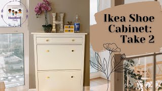 Ikea Hemnes Shoe Cabinet  Entryway Make Over [upl. by Galvin]