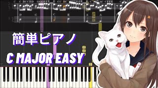 Kataomoi  片思い  Aimer  EASY Piano Tutorial C MAJOR amp Sheet [upl. by Novihc880]