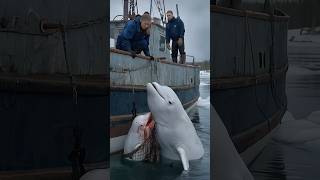 A touching story about a mother whale calling for help from the sailors on the ship to save her baby [upl. by Lorette]