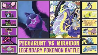 PECHARUNT vs MIRAIDON  Paldea Legendary Pokémon Battle [upl. by Adamo834]