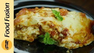 How to make Simple and easy Lasagna ‪Recipe By Food Fusion [upl. by Ysdnyl596]