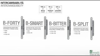 Bonaiti Serrature  Intercambiabilità magnetiche e meccaniche a scrocco centrale [upl. by Idnerb]