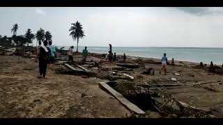 Iconic South Pacific surf resort destroyed following Krakatoalike undersea volcanic eruption [upl. by Kentiga]