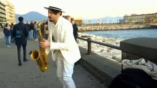 DANCE MONKEY STREET SAX PERFORMANCE  cover version cover [upl. by Kayne]