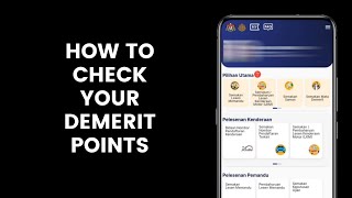 How to Check Your Demerit Points on the MyJPJ App l KEJARA System [upl. by Eikcid]