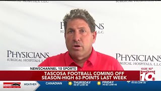 VIDEO Tascosa Rebels head coach Ken Plunk on his teams offensive improvement this season [upl. by Rhine]