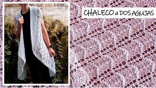 Chaleco FÁCIL Y SIN COSTURAS a dos agujas para mujer ¡Paso a paso [upl. by Constantino204]