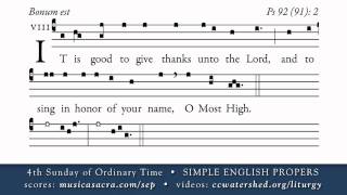 OFFERTORY • 4th Sunday of Ordinary Time • SIMPLE ENGLISH PROPERS [upl. by Hoye]