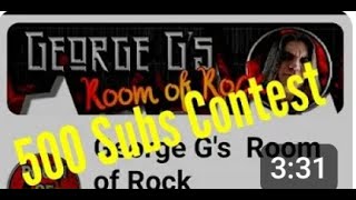 Vinyl Community George Gs Room of Rock 500 Subs Contest [upl. by Alyse161]