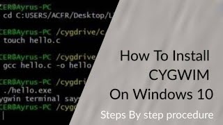 How to download and install Cygwin  وكيفيه تحميله وتثبيته Cygwin ماهو [upl. by Naujat590]