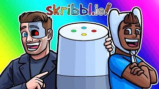 Skribblio Funny Moments  Google Home to the Rescue [upl. by Dahc]