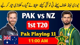 Mohd Hafeez has prepared 11 players for the 1st T20  Pak Playing 11 vs NZ 2024 [upl. by Livingston]