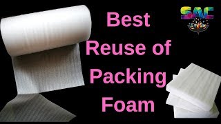 DIY From Packing Foam  Foam sheet craft idea  Best Reuse Of Foam  Best out of waste [upl. by Cahan]