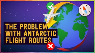 Why Planes Fly Over The North Pole But Not The South Pole [upl. by Sonahpets796]