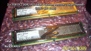 Quad Core Q6600 and 2 x 2GB DDR2800 Dual Channel [upl. by Ianthe]