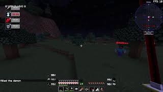 Playing Demon slayer mod in Minecraft [upl. by Suoinuj]