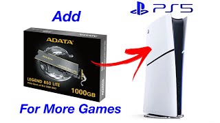 Install Most Affordable SSD Storage for PS5  ADATA Legend 850 Lite 1TB [upl. by Oicnedif778]