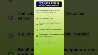 10th CBSE Science MCQ Question Bank Part 2 [upl. by Hazaki]