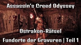 Assassins Creed Odyssey  OstrakonRätsel Fundorte der Gravuren Teil 1 [upl. by Darius]