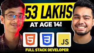 14 Year old Kid earns 50LPA as a Full stack Web developer 😱  How he started Programming [upl. by Sinylg]