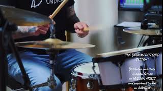 Ghost notes ostinatos groove over a loop from the book quotThe Drummers Gold Systemquot [upl. by Yanehs]