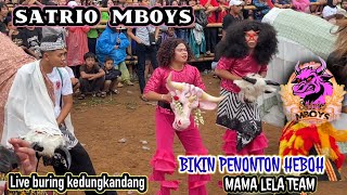 SATRIO MBOYS  HEBOH AKSI MAMA LELA TEAM  live jlkh malik gg19 kedungkandang 25022024 [upl. by Nryhtak]