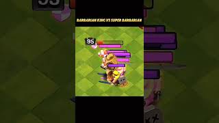 Guys Can Barbarian king win with Super Barbarian ☠️☠️coc supercell clash gaming strategygames [upl. by Roter814]