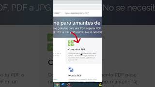 COMO COMPRIMIR UN ARCHIVO PDF SIN INSTALAR PROGRAMAS [upl. by Oicelem]