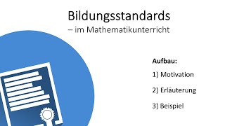 Bildungsstandards im Fach Mathematik  Mathematik und ihre Didaktik [upl. by Meekah]