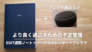 【手帳会議】手帳とゆるデジタルで予定管理│エデット週間ノート [upl. by Lenci848]