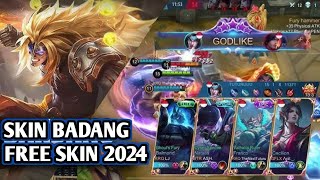 FREE SKIN BADANG 2024  MOBILE LEGENDS GAME PLAY [upl. by Valdis]