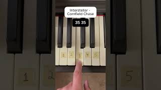 Cornfield Chase Piano Tutorial shorts pianotutorial [upl. by Analiese]