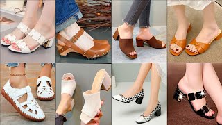 SUPER STYLISH AND COMFORTABLE FOOTWEAR COLLECTION FOR LADIES 🤩 2024 [upl. by Ricki652]