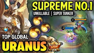 URANUS BEST BUILD 2023  TOP GLOBAL URANUS GAMEPLAY  MOBILE LEGENDS✓ [upl. by Isahella]