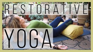 60 min Restorative Yoga Core Belief Not Enough Cultural Conditioning Series Yoga w Melissa 171 [upl. by Gone]