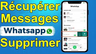 Comment Récupérer Les Messages WhatsApp Supprimés de liPhone  Récupérer Les Messages Whatsapp [upl. by Hetti]