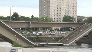 Dresden bridge collapse unbelievable says resident of east German city [upl. by Aserahs405]