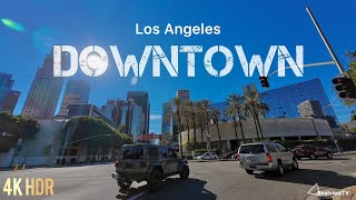 【4K】DRIVING IN DOWNTOWN TILL NIGHT｜LOS ANGELES CITY TOUR｜WHITE NOISE｜RELAXING DRIVE VIDEO｜GOOD NIGHT [upl. by Chariot]