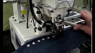 Napownica automatyczna SM600N  Prong Pearl Snap Attaching Machine [upl. by Issor]