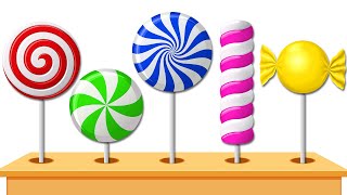 Learn Colors with Lollipops Candies Popping  Ep 5  Best Learning Videos for Toddlers [upl. by Drarreg357]