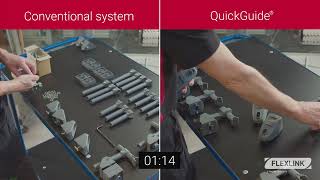 QuickGuide®  nextgeneration guide rail bracket system compared to conventional systems [upl. by Yantruoc]