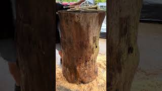 Turning a Tiny Tchotchke into a FullSized Chainsaw Carving [upl. by Tnahsin]