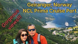 Geiranger Norway Cruise Port  NCL Prima [upl. by Philcox]