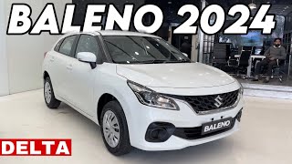 MARUTI SUZUKI BALENO DELTA 2024 2nd Base Model  New BALENO Delta 2024 White Colour Review [upl. by Annayek723]