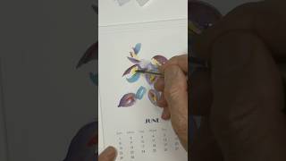 DIY monthly flower calendar on watercolor paper [upl. by Daht]