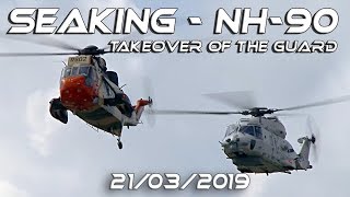 4Kᵁᴴᴰ NH90 4K UHD NH90 takes over the guard from the Seaking [upl. by Ecitnirp]