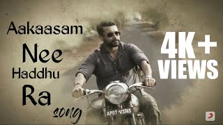 Aakaasam Nee Haddura whatsapp status  Aakaasam Nee Haddhura lyrical song  Telugu  TMN EDITZ [upl. by Aes724]